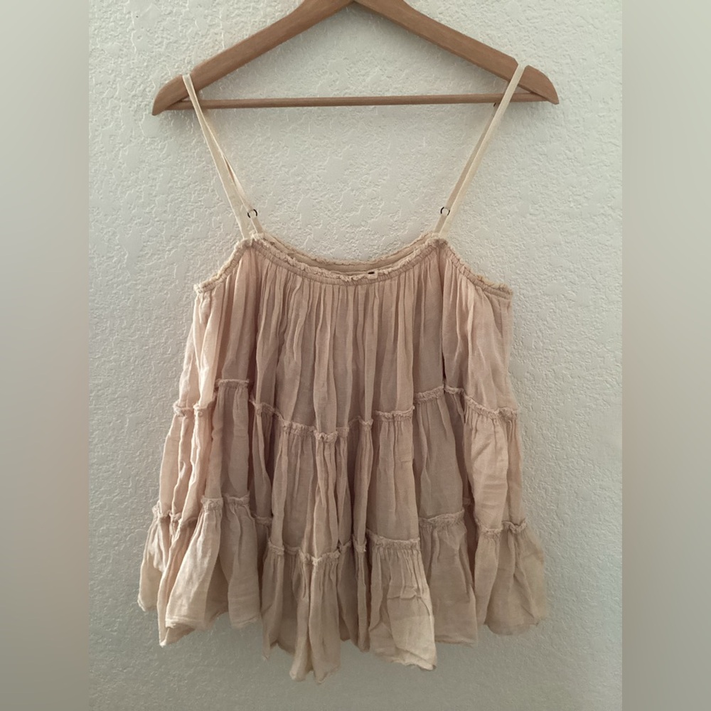 Vintage AllSaints Spitalfields Chapelle Light Pink Tank Top